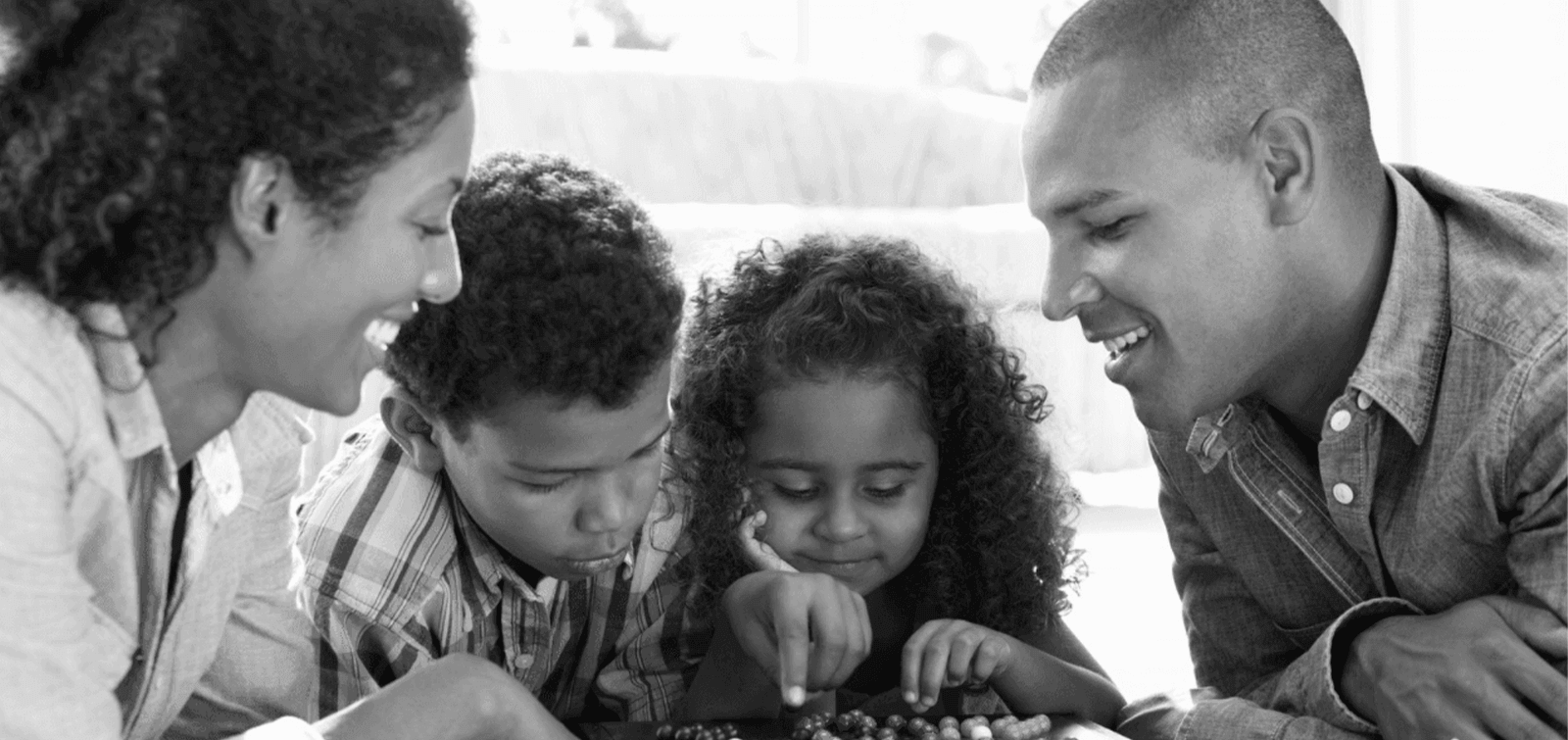 a military family plays a game together