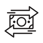Cash to debit icon